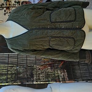 REI Cooperative Green Soft Cotton Corduroy Ribbed Army Style Jacket Small